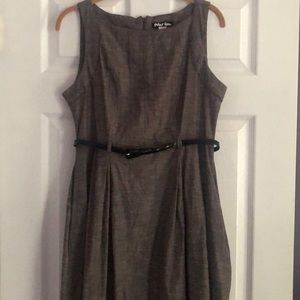 Simple Gray Work/Casual Dress with Pockets